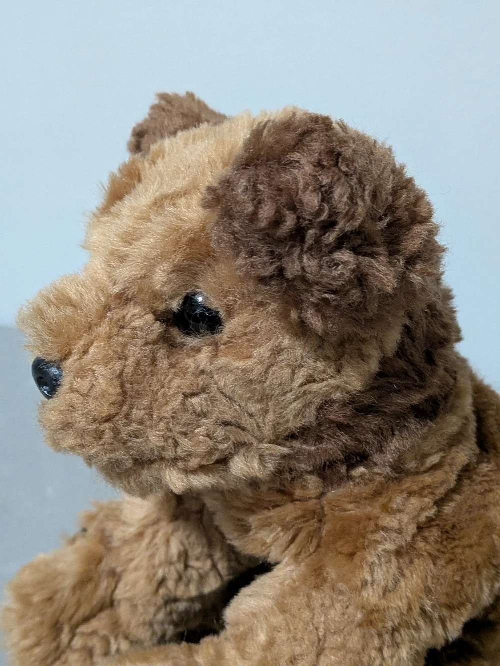 TY Beanie Stuffed Plush Animal CHIPS Dog Light & Dark Brown Vintage 1996